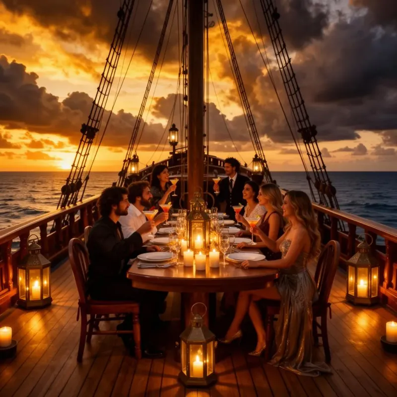Sunset Pirate Dinner Cruise